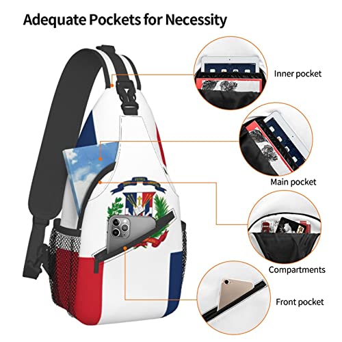 Mochila Bandolera Unisex Negra Compacta miniatura 5