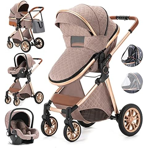 Gcarebb Carrito Bebe 3 en 1 con Asiento de Auto Cover