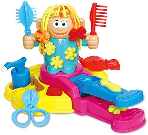 Amazon Bollaer 子供用床屋おもちゃ Diy 美容師 遊び 粘土 床屋おもちゃ 子供 3d おもちゃ ヘアドレッサー プラスティン ツールキット Diy 遊び ごっこセット 粘土と型付き ねんど おもちゃ