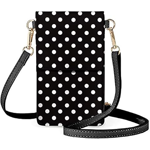 COEQINE Polka Dot Crossbody Phone Purse Cover