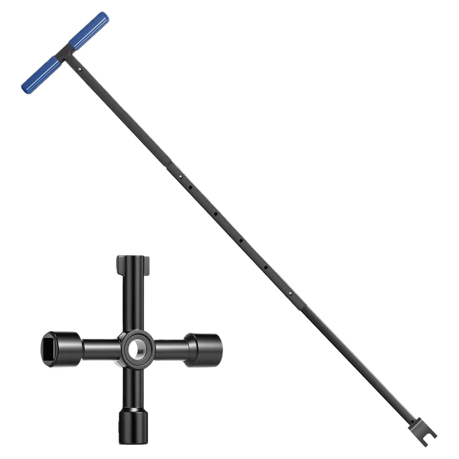 Klucz do zaworu zwrotnego wodomierza w kształcie litery T narzędzie antypoślizgowe 40/7/4 cm łatwy w użyciu klucz hydrauliczny do nawadniania na zewnątrz, czyszczenia rur ogrodowych i ogrodowych