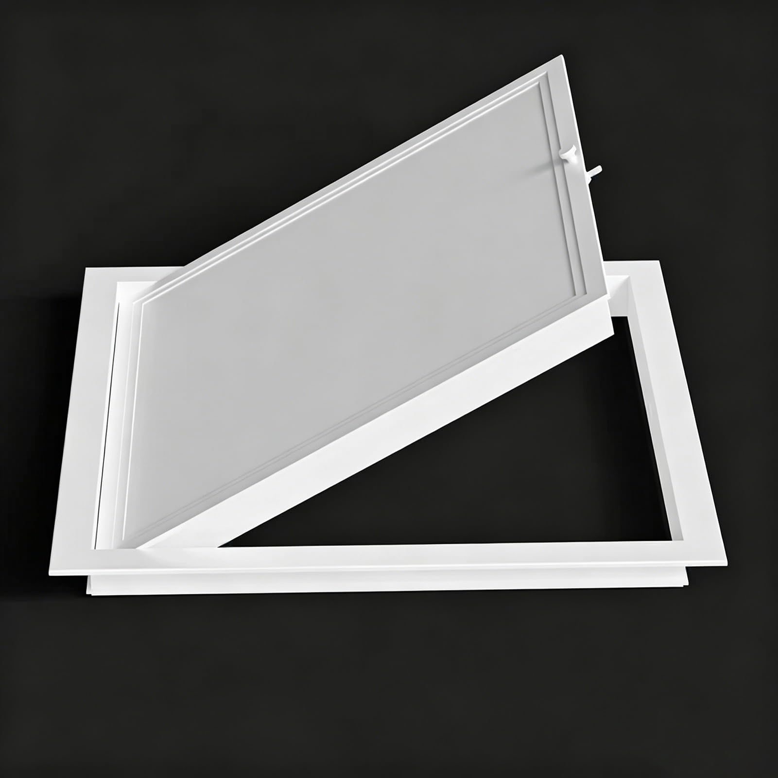 Sydvoxt Small Access Door for Drywall Handle Open, Removable Plumbing Inspection Panel Hidden Wall Hole Cover, Loft Access Hatch Panel Laundry Chute Doors(12x12in(30x30cm))