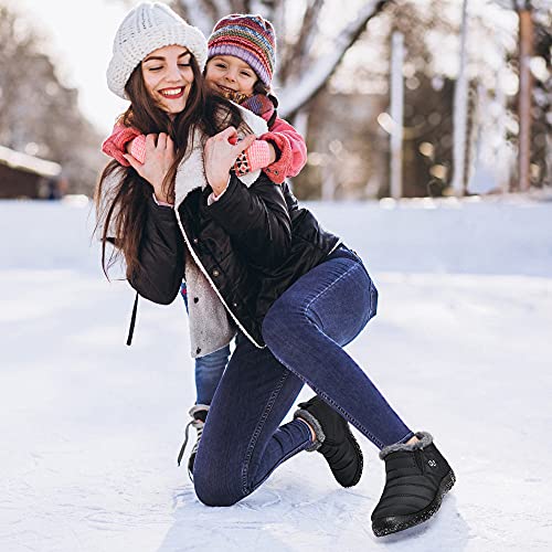 image for DUOYANGJIASHA Womens Snow Boots Warm Ankle Booties Waterproof Comforta