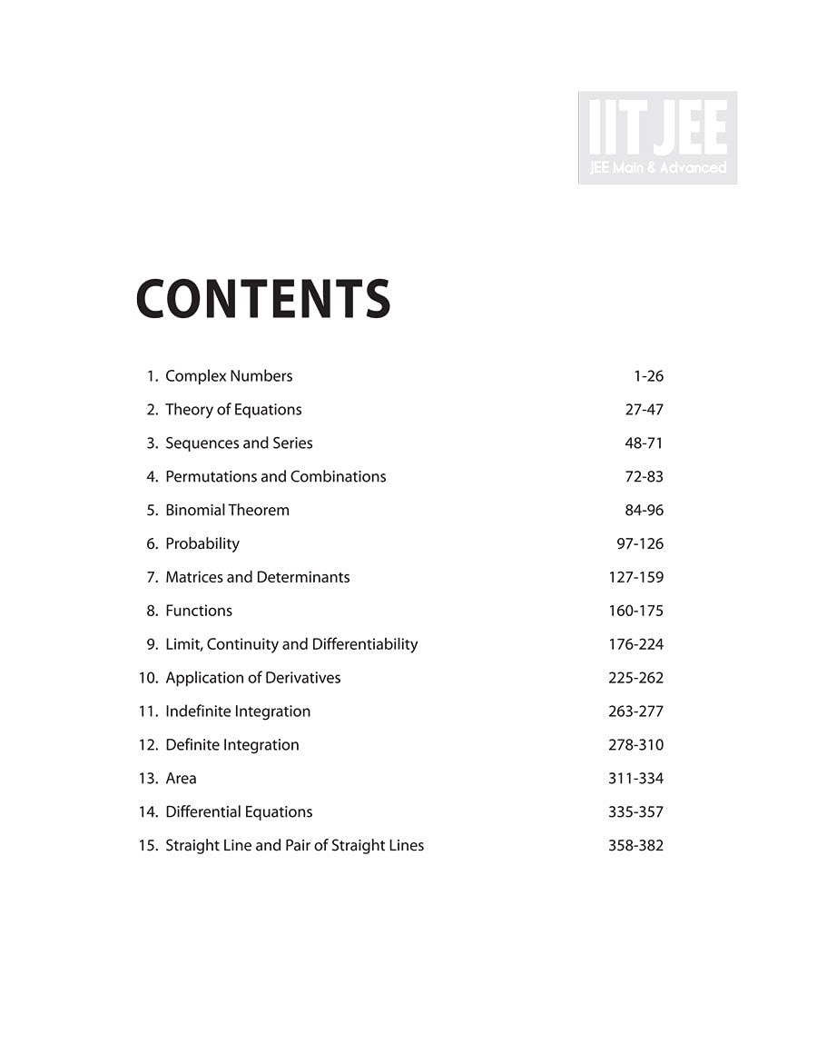 42 Year's Chapterwise Topicwise Solved Papers (2020-1979) IIT JEE Mathematics (Old Edition) 1