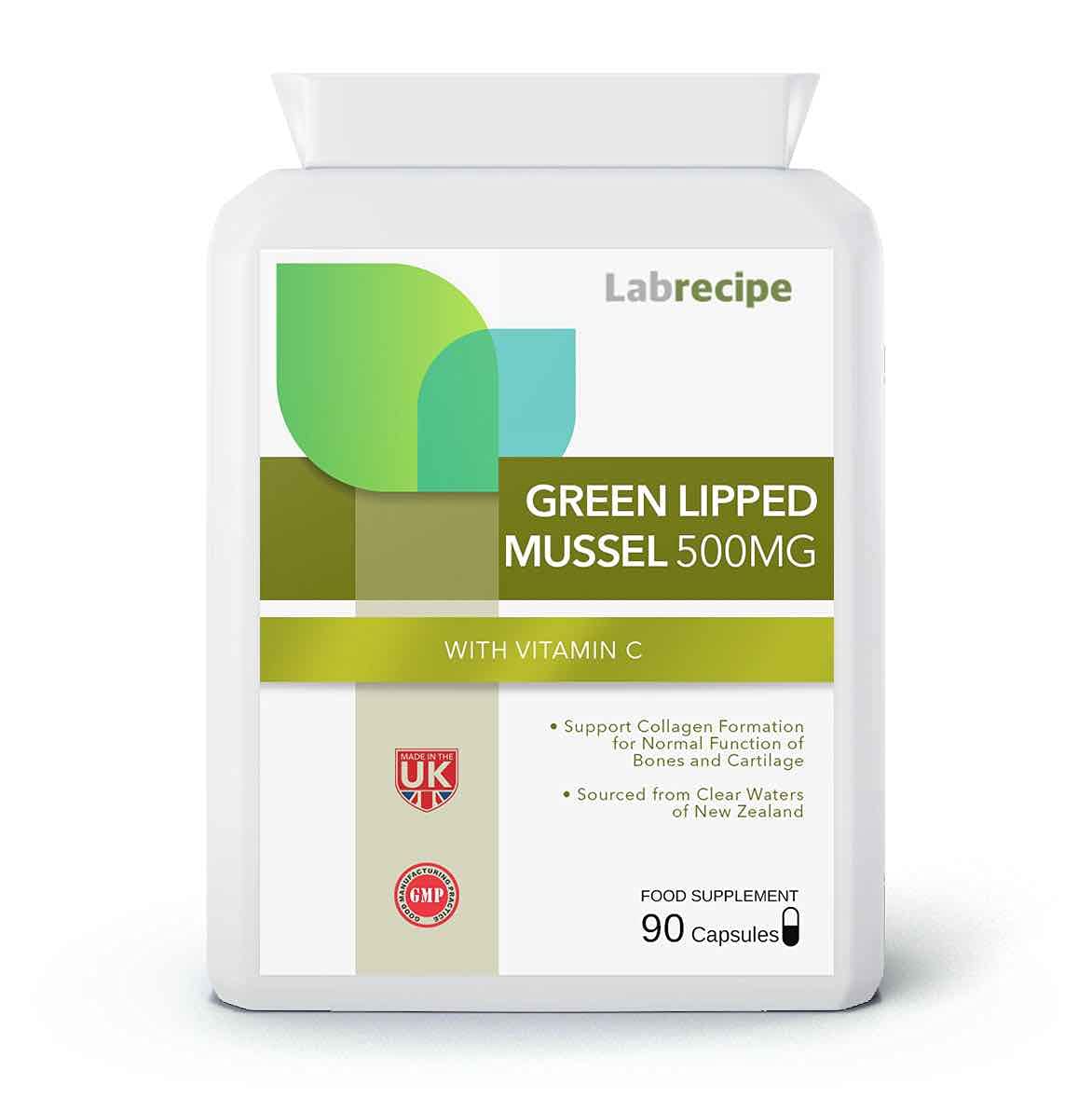 Green Lipped Mussel 0.5Gram 90 Capsules – Joint & Mobility Support – High Potency Omega 3 – Up To 3 Months Supply New Zealand Non-GMO UK GMP Certified