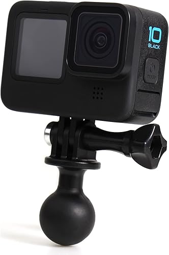 Miniatura 1 de Soporte de bola para GoPro Hero 13 12 11 10 9 8 7 6 5 4 3+ 3 Negro 2018 Max Session Fusion, Osmo Action, AKASO, SJCAM Cámara - Adaptador de montaje