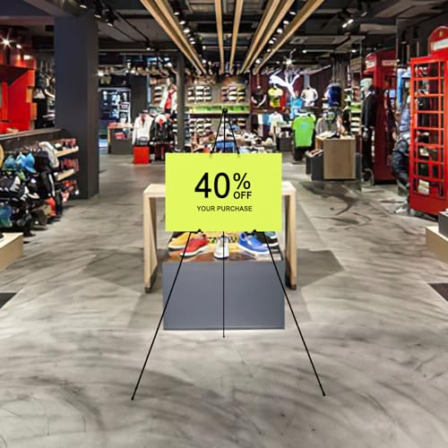 Yearning HJ-001 Easel Stand For Display 63 Inch Portable Painting Easel Wedding Sign Artist Instant Tripod Collapsible Portable Floor Easel thumb #5