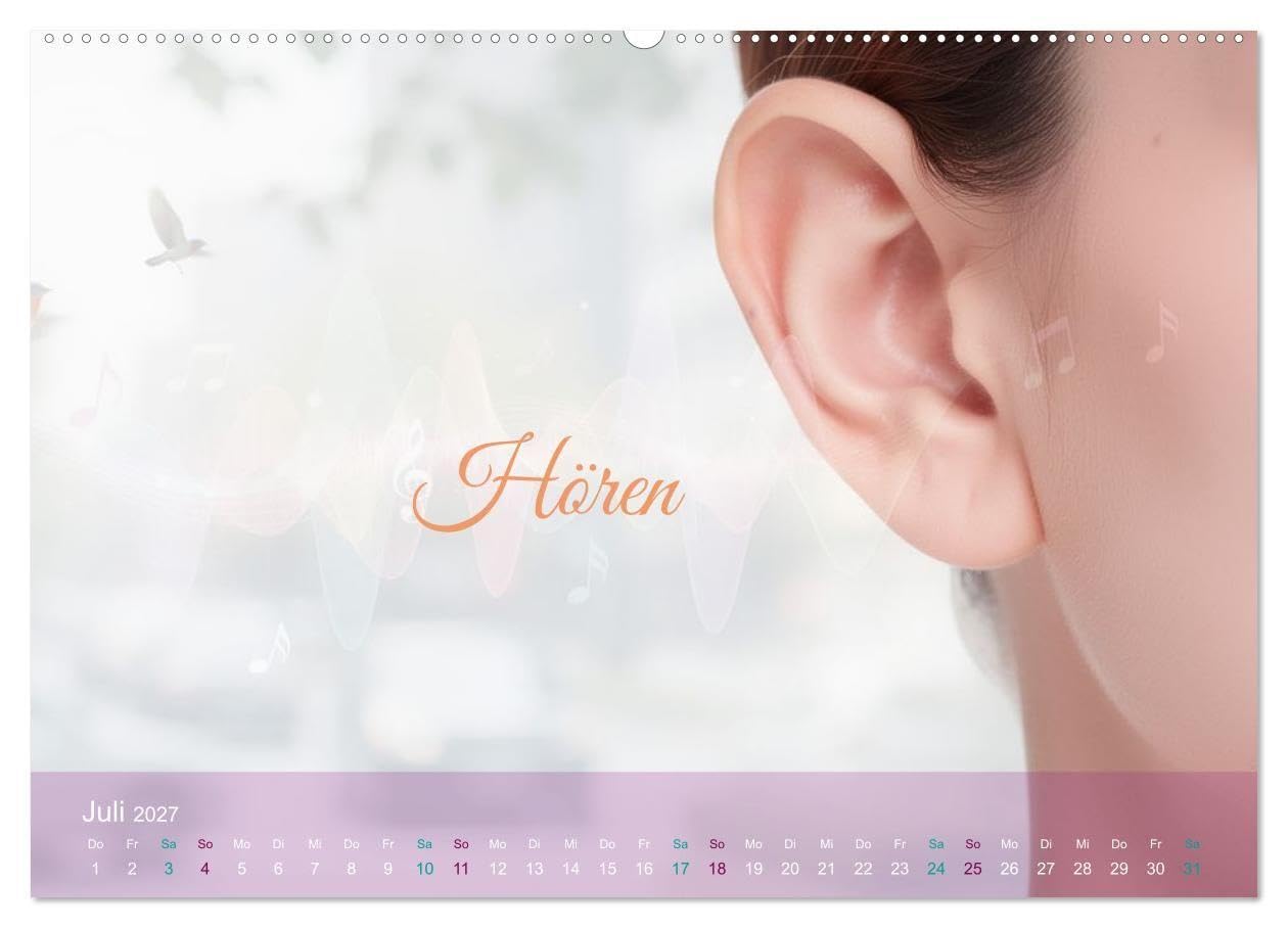 Sinnesmomente - Eine Reise durch die Wahrnehmung (hochwertiger Premium Wandkalender 2027 DIN A2 quer), Kunstdruck in Hochglanz: Dieser Kalender feiert ... allen Sinnen zu genießen. (CALVENDO Menschen)