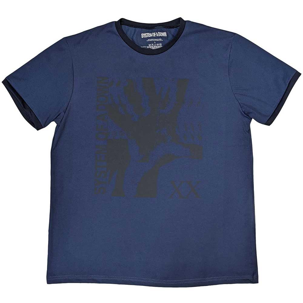 Rock Off Officially Licensed Products Men's Blue System Of A Down Intoxicated Official Tee T-Shirt Unisex (Medium)
