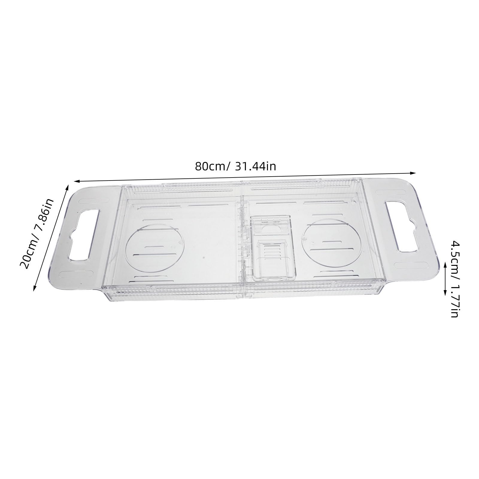 Hemobllo Bandeja y Diseño Minimalista Portátil y Plegable para Bañera de Plástico con Superficie Lisa Adecuado para Baños Pequeños y Personas Mayores
