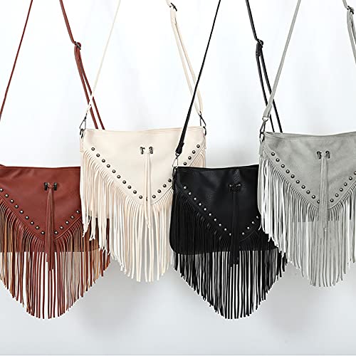 Tassel Bag Punk Style Personality Rivet Fringe Chain Fashion Crossbody Shoulder Messenger Crossbody4