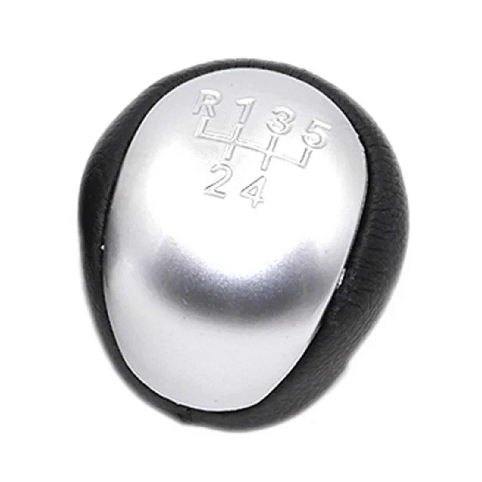 HSUKIHO Car Shift Knob Cover 5/6 Speed for KIA for Forte for Cerato for Koup 2009-2015 Leather Car Shift Gear Knob Lever Gaitor Cover(5 Speed Silver)