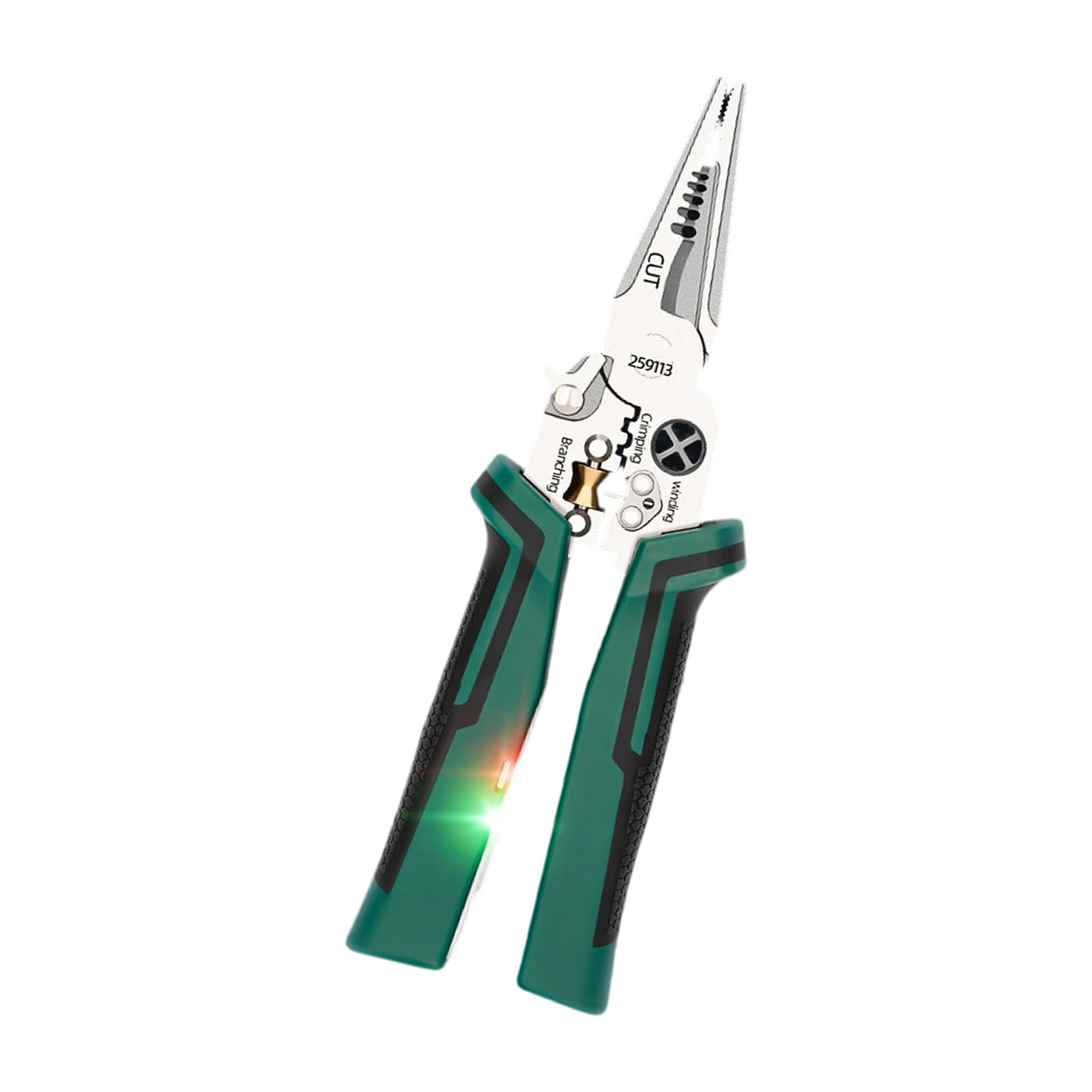 Rgybao Industrial 8 Function Wire Stripping Tool Integrated Voltages Detector Ergonomic Nonslip Grip For Electricians Wire Pliers Electrical