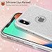 MILPROX Glitter Case Compatible for iPhone Xs, Shiny Sparkle Bling, 3 Layer Hybrid Protective Soft Phone Case Compatible for iPhone X
