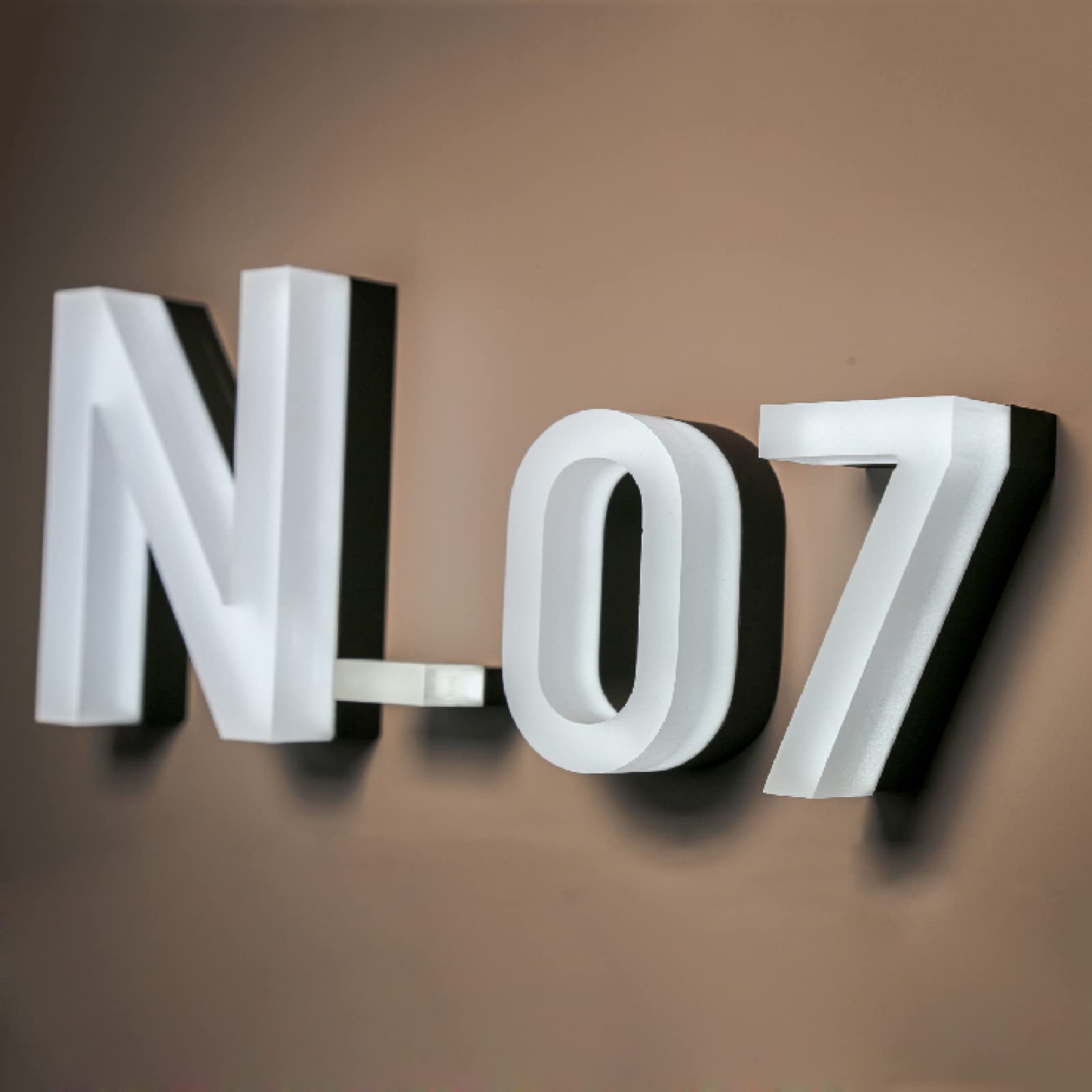 Insegne Per Indirizzi Di Case Illuminate A LED 18" Numeri Civici Illuminati Moderni In Acrilico Per Esterni Numeri Di Indirizzi Illuminati Per Case Luce Bianca