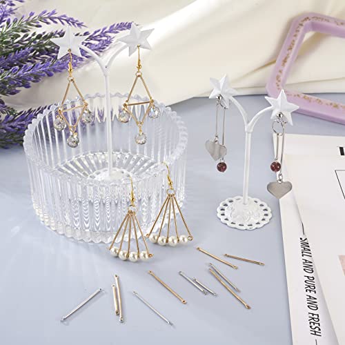 Ph Pandahall KK-TA0007-59-US Pandahall 100Pcs 5 Sizes Brass Bar Links 2-Hole Stick Strip Earrings Connector Rod Charms Golden& Platinum For Jewelry Making Findings Supplies 20Mm/25Mm/30Mm/35Mm/40Mm thumb #2