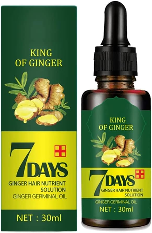 Hair Growth Serum, Hair Care Products, Ginger Hair Serum, Fast Hair Growth & Thickening Oil, Stop Hair Loss, Grow Hair Fast, Hair Loss Treatment for Women & Men(30ml)