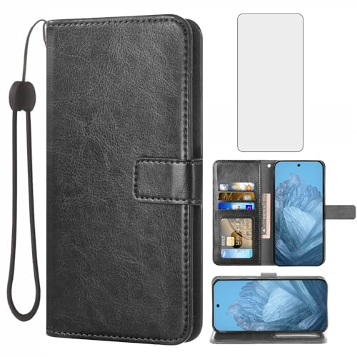 Étui cuir Google Pixel 9 anti-choc pour protéger l'écran et ranger les cartes