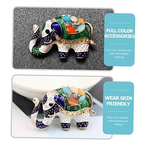 Broche de elefante LIFKOME de aleación para ropa y solapa de mujer 5