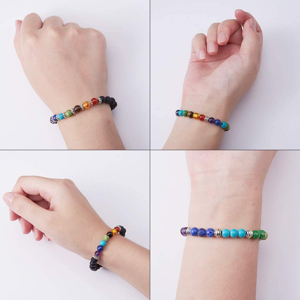 SUNNYCLUE 200 Perline Ossidiana Nera 6mm Con Filo Elastico E Scatola | Pietre Naturali Per Gioielli Fai Da Te