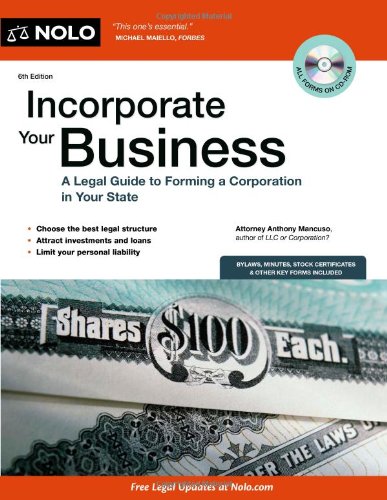 Buy Incorporate Your Business: A Legal Guide to Forming a Corporation in Your State — BookShops.in