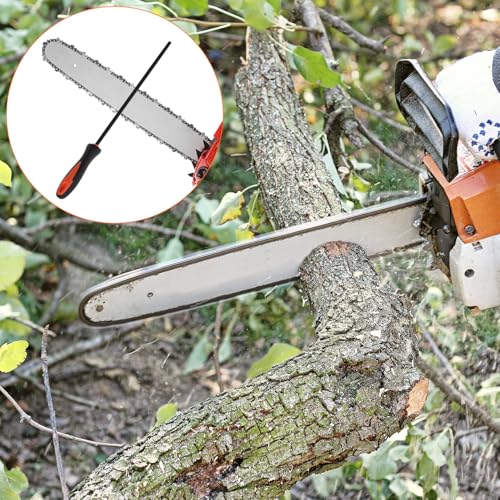 QWORK® 3Pcs Chainsaw Sharpener File, 4.0mm/4.8mm/5.5mm Carbon Steel Chainsaw Chain Sharpener, Round Files for Chainsaw Chain Maintenance 2 QWORK® 3Pcs Chainsaw Sharpener File, 4.0mm/4.8mm/5.5mm Carbon Steel Chainsaw Chain Sharpener, Round Files for Chainsaw Chain Maintenance - Image 2