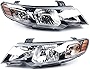 LOYALHEARTDY Headlights Assembly For 2010 2011 2012 2013 Kia Forte Forte Koup LX EX Headlights Assembly Pair Set Passenger and Driver Side Headlamps Left+Right Side Headlights 921011M030 921011M230
