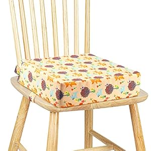 OTTOLIVES Toddler Booster Seat for Dining Table Thick Increasing Washable Cushion with 2 Adjustable Straps Safety Buckle…