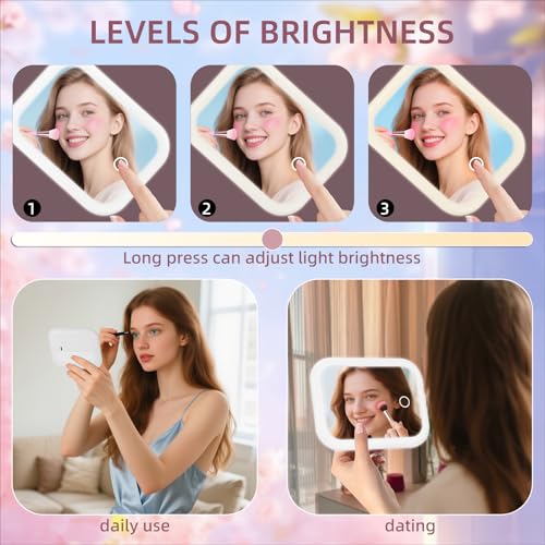 Small Crossbody Bags,Crossbody Bags with Removable Adjustable Brightness mirror,Lightweight Small Size Shoulder Purse with Strap for Travel,party,Concerts4