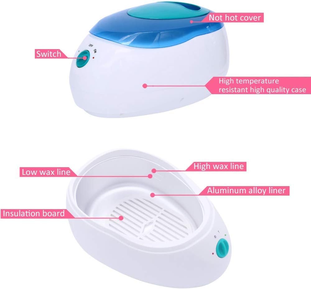 Bagno di Cera alla paraffina per Mani e Piedi con Scudo Termico, Trattamento per la Pelle Altamente Efficace per saloni di Bellezza, Si Prende Cura della Pelle Ruvida, secca o stressata, Fav