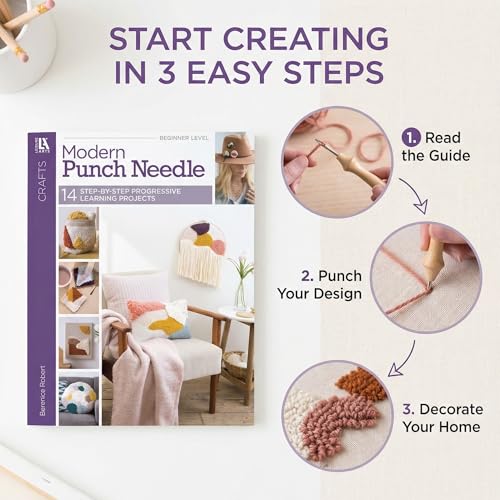 Image of Leisure Arts Modern Punch Needle Bk, None