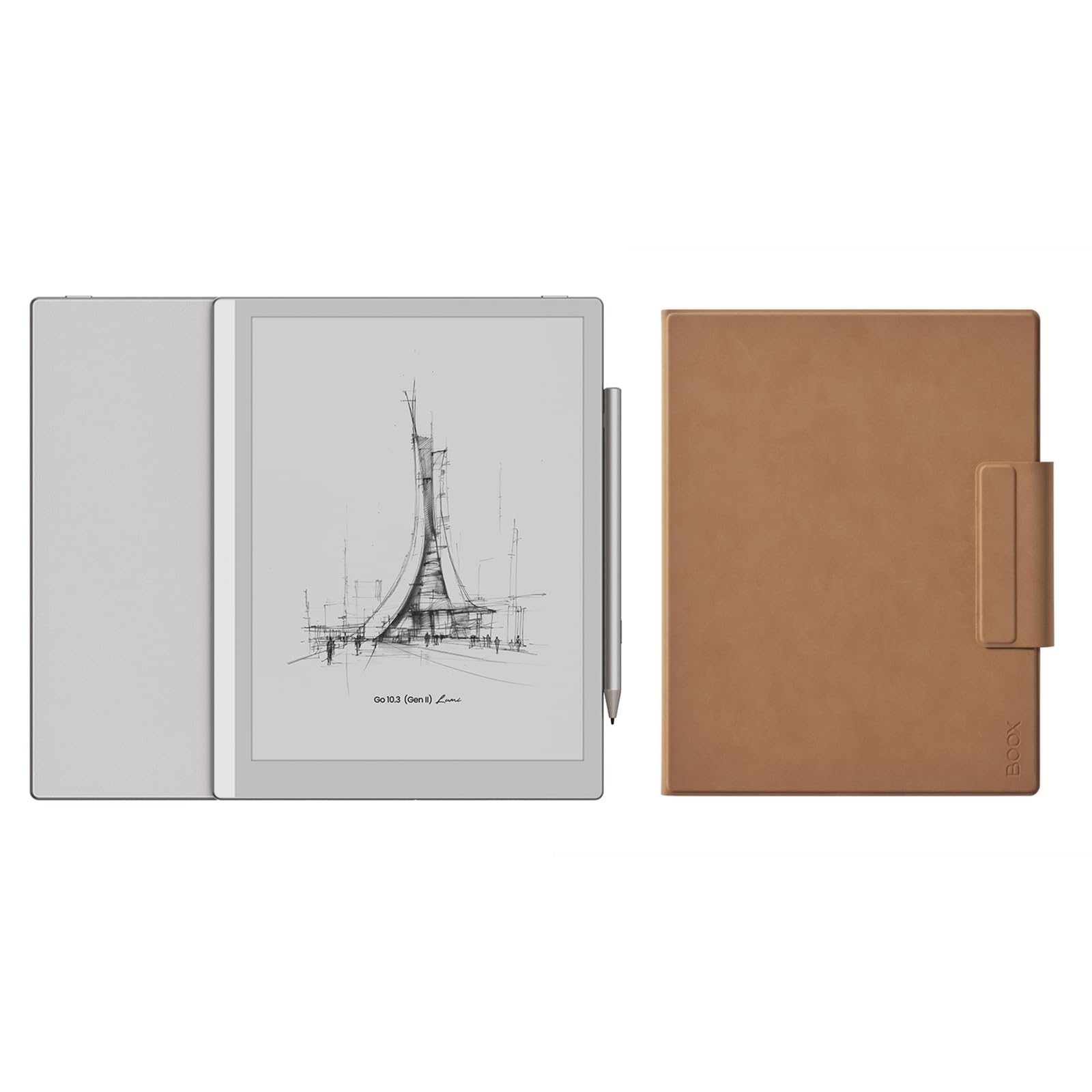 BOOX Go 10.3 Gen2 Lumi Pacchetto ePaper Tablet 10.3" Luce Anteriore Monocromatica 64 GB Android 15