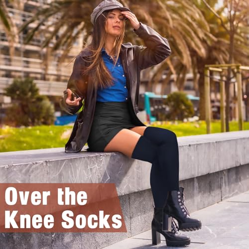Image of Chalier Womens Thigh High Socks, Thigh Socks Stockings for Women