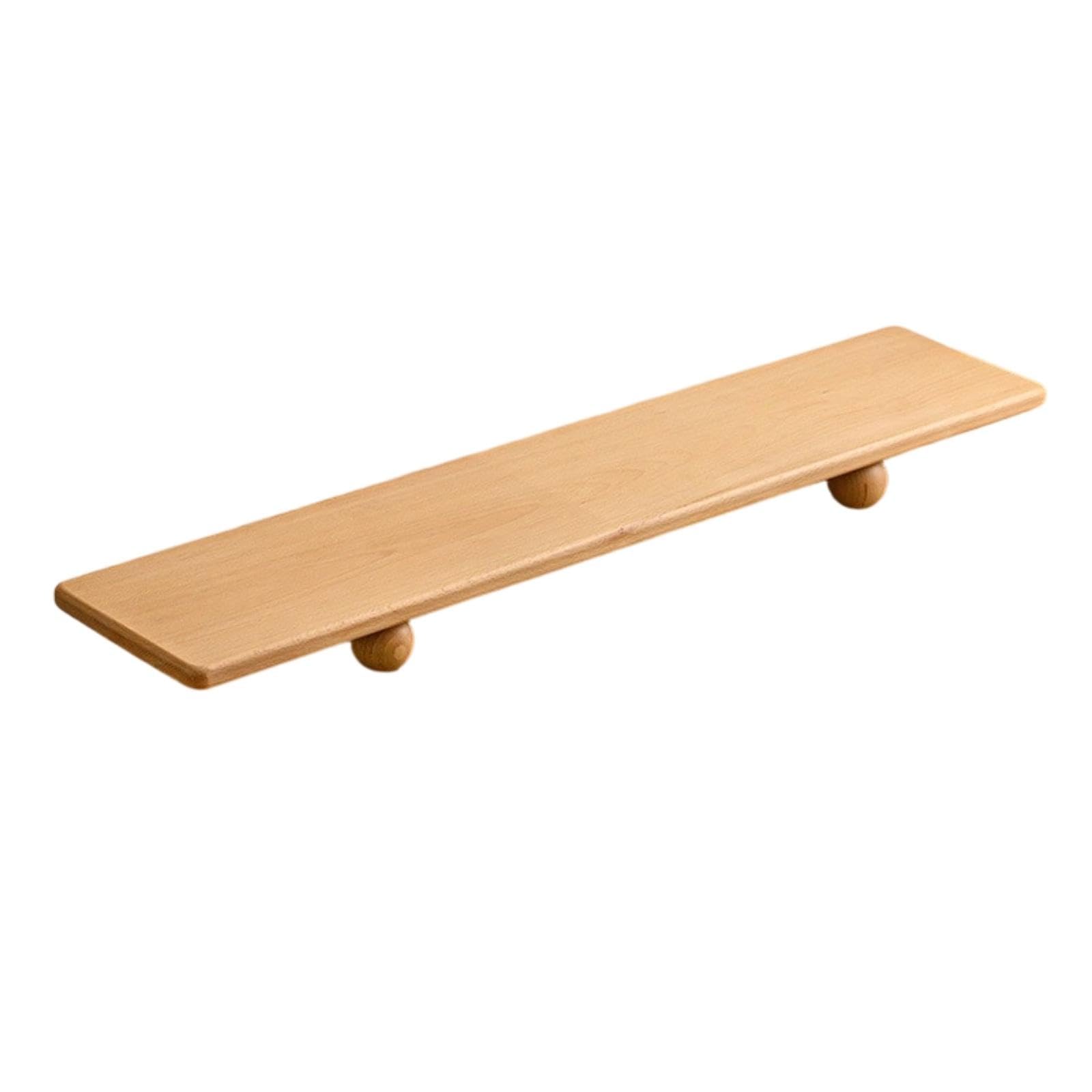 Monitors Stand Riser with Wooden Feet Solid Wood Wooden Screen Stand Space-Saving Desk Shelf for Office Workers, Students, Workstation Beech 80-20-5cm-image-10