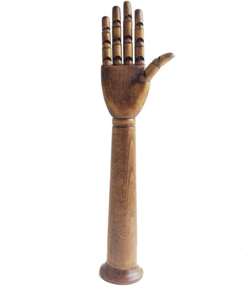 KukinWooden Mannequin Hand, Vintage Style of Display Hand