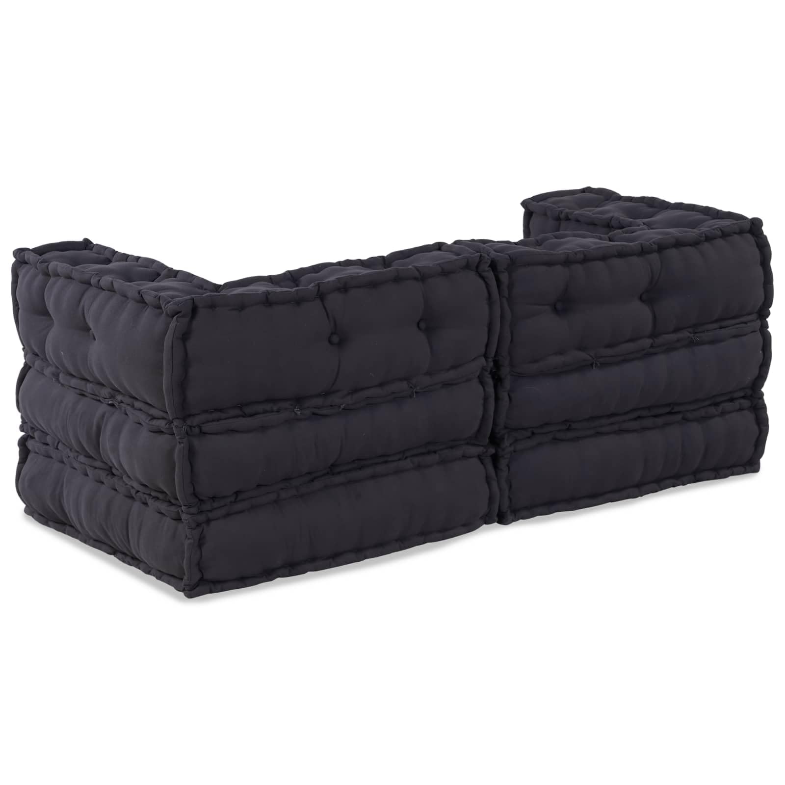 vidaXL Modulare Sofagarnitur 2 STK. Stoff Anthrazit 140 x 70 x 56 cm