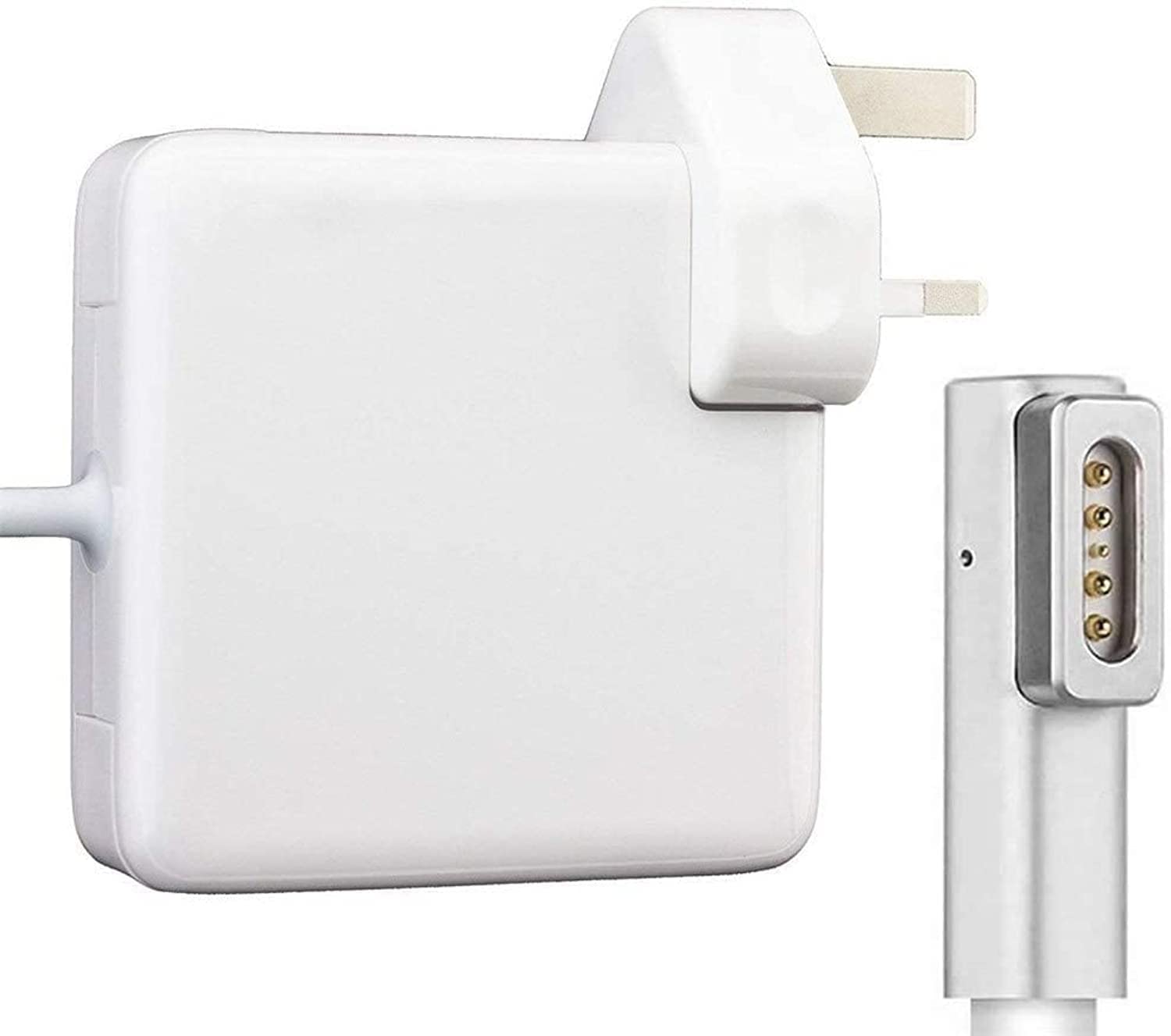 FBS® Replacement Charger Compatible With Mac-Book Pro Charger 85W, L-Tip Magsafe-1 Power Adapter Compatible With Mac-Book Pro 15 Inches, Models/Mid 2010 & Early 2011 & Late 2011 & Mid 2012) White