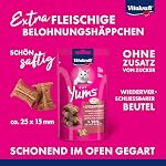 Vitakraft Cat Yums, Katzensnack, mit herzhafter Leberwurst, extra fleischig, mit sichtbarer Füllung, im wiederverschließbaren Beutel, ohne Zusatz von Zucker und Getreide (1x 40g) – Bild 2