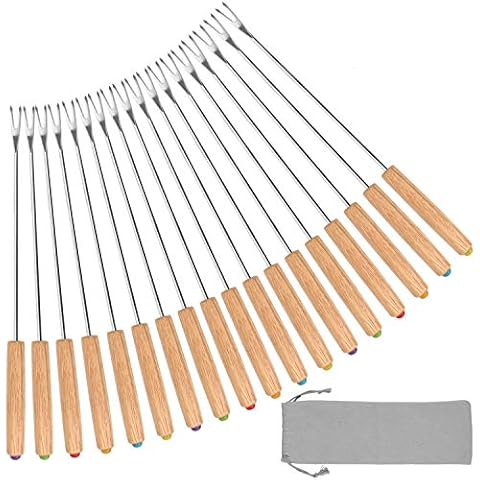 STYDDI 18Pcs Color Coding Fondue Forks Cover