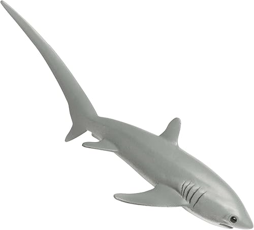 Safari Ltd. Thresher - Figura de tiburón realista de 6.75 pulgadas, juguete educativo para niños, niñas y niños a partir de 3 años