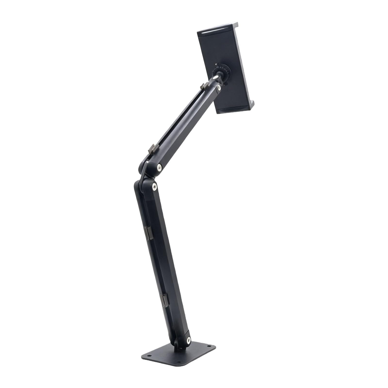 Soporte de pared giratorio ajustable de 360 grados para teléfonos inteligentes, tabletas, plegable, ahorro de espacio, soporte de pared de metal para teléfono y tablet