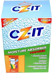 CZ-IT Moisture Absorber Hanger-400g (Pack of 3), GREEN, (CZ83)