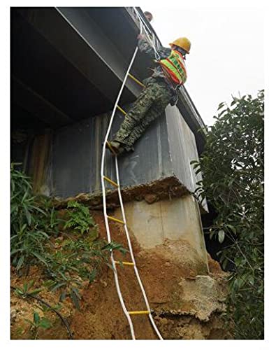 Échelle de corde de sécurité robuste avec échelons antidérapants extérieurs