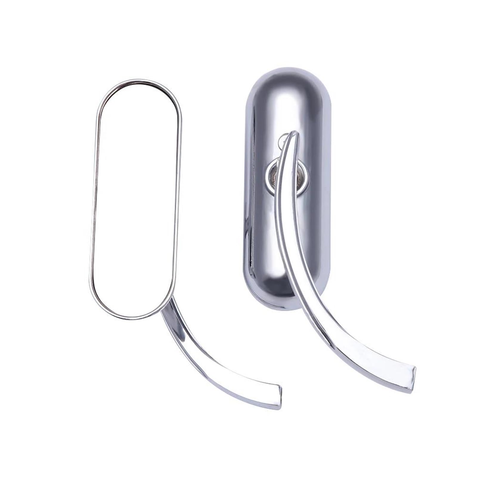 Rétroviseur Moto Rétroviseurs De Recul pour Harley Touring Electra Glide Dyna pour Fatboy Softail Breakout Sportster(Argent)