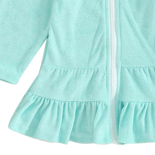 Kids Toddler Little Girl Swim Cover Up Towel Swimsuit Wraps Zip Up Bathing Suit Robe Pool Beach Cover 2 Princess Dresses2