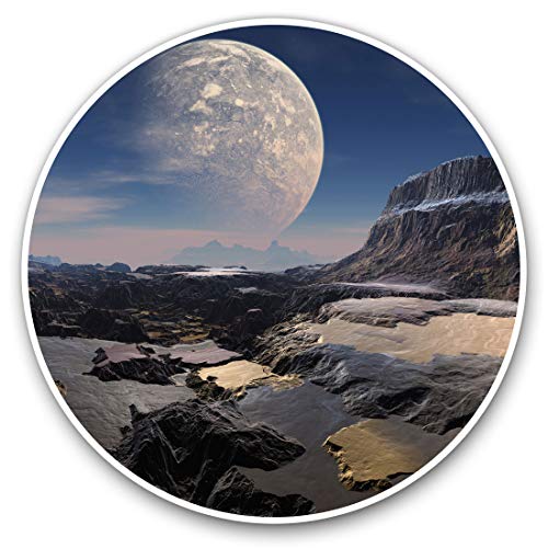 Awesome Vinyl-Aufkleber (Set mit 2 Stück) 7,5 cm – Awesome Alien Planet Aufkleber für Laptops, Tablets, Gepäck, Scrapbooking, Kühlschränke, cooles Geschenk #14184, 20 cm