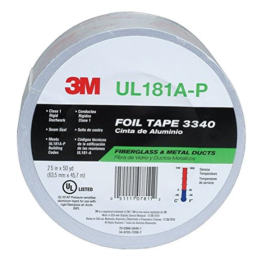 3M Silver Foil Tape for HVAC Applications