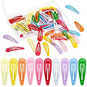 Gingbiss 60 szt. Kolorowe spinki do włosów
