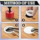 4 Stück Kabeldurchführung Schreibtisch, Weiße Kunststoff Kabelabdeckung Wire Hole 60mm Table Cable Cord Management Tischdurchführung Organizer Round für Schreibtischplatte und Arbeitsplätze