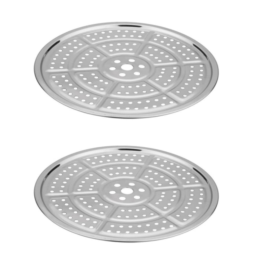 2 Pack Rejilla para Conservas de Acero Inoxidable, 11" Rejilla Duradera para Conservas a Presión Rejilla Redonda para Conservas Bandeja para Cocinar al Vapor para Conservas a Presión Tostar Hornear